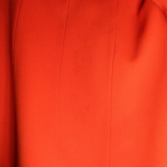 Vintage Neiman Marcus Wool Dress & Coat Set Orange Mod XS–S - Picture 8 of 8